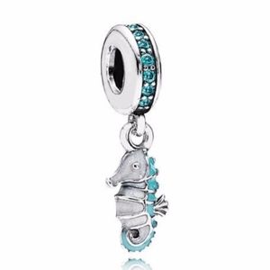 PANDORA Authentic Tropical Seahorse Dangle Charm
